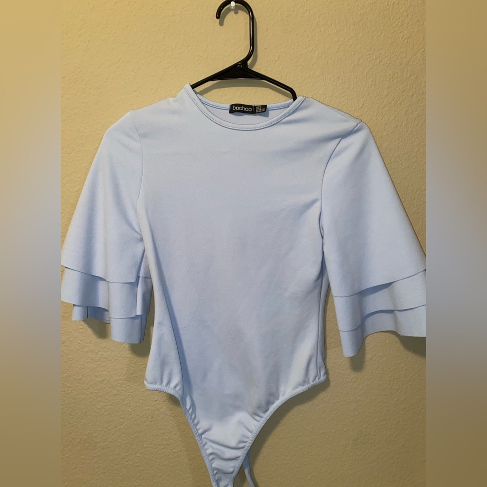 Baby blue body suit